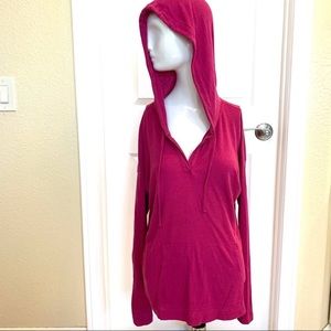 Gap waffle hoodie sweatshirt pink L